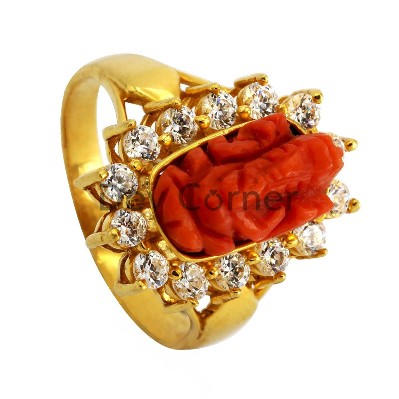 Memoir Gold plated, Ganesh Ganpati Fashion wedding Free size Finger ring  Men : Amazon.in: Fashion